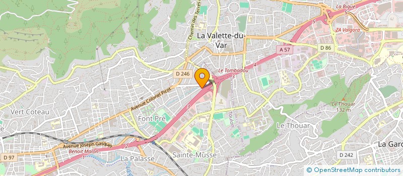 localisation de l'entreprise ASS SPORTIVE ET CULTURELLE DE STE MARIE  TOULON