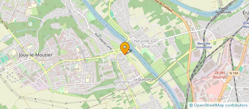 localisation de l'entreprise ASS SPORTIVE ET CULTURELLE DE VINCOURT  JOUY-LE-MOUTIER