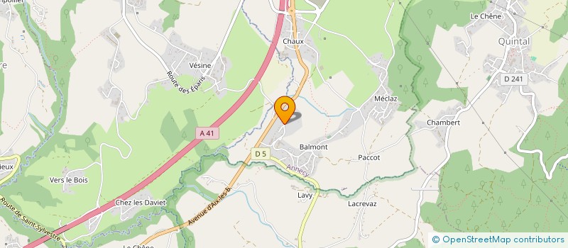 localisation de l'entreprise ASS SPORTIVE ET CULTURELLE DES AMIS DE BALMONT à ANNECY