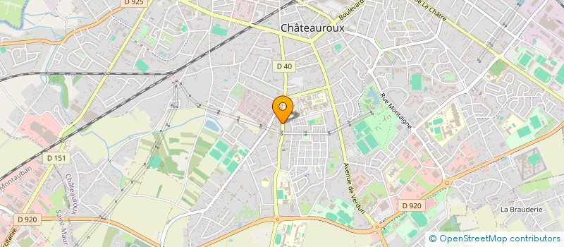 localisation de l'entreprise ASS SPORTIVE ET CULTURELLE DES APPRENTIS à CHATEAUROUX
