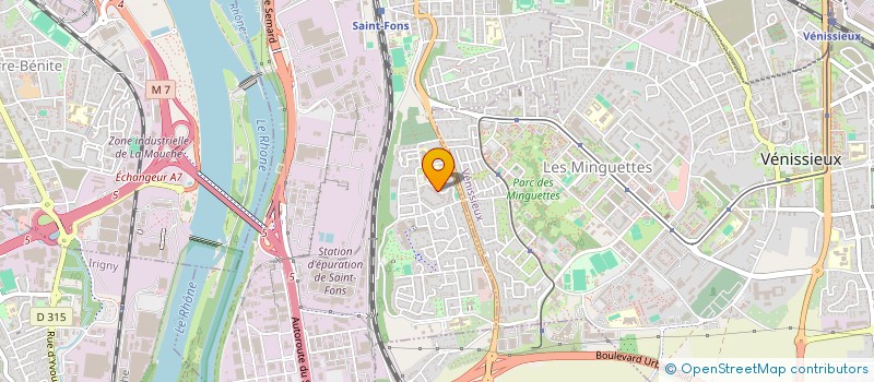 localisation de l'entreprise ASS SPORTIVE ET CULTURELLE DES PORTUGAIS  SAINT-FONS