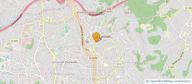 localisation de l'entreprise ASS SPORTIVE ET CULTURELLE PASTEUR à LE CANNET
