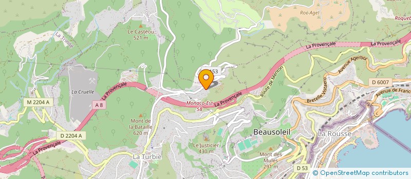 localisation de l'entreprise ASS SPORTIVE ET CULTURELLE TURBIASQUE à LA TURBIE