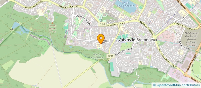 localisation de l'entreprise ASS SPORTIVE ET CULTURELLE USEP à VOISINS-LE-BRETONNEUX