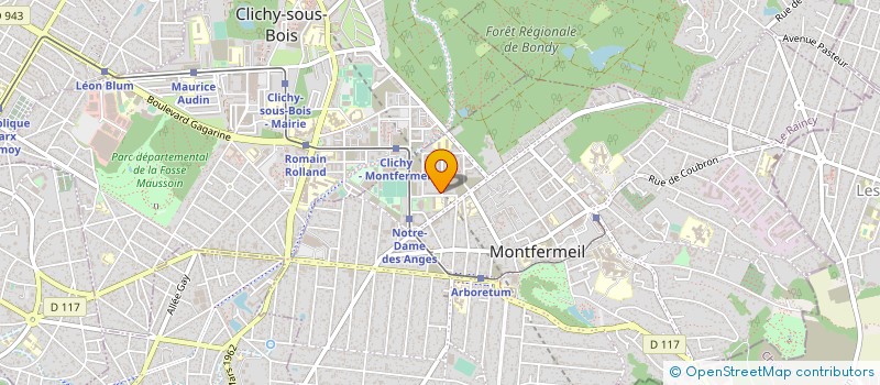 localisation de l'entreprise ASS SPORTIVE ET MULTICULTURELLE à MONTFERMEIL
