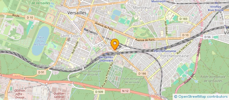 localisation de l'entreprise ASS SPORTIVE ET SOCIO CULTURELLE à VERSAILLES