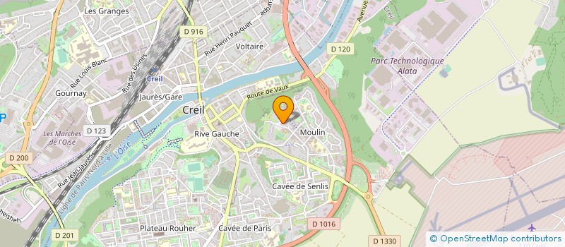 localisation de l'entreprise ASS SPORTIVE ET SOLIDARITE PERSON POLICE à CREIL