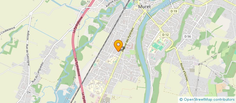localisation de l'entreprise ASS SPORTIVE ETABLISSEMENT REG ENSEIGNEMENT ADAPTE MURET  MURET