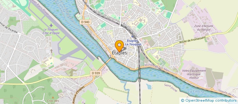 localisation de l'entreprise ASS SPORTIVE ETAPLOISE DE KARATE à ETAPLES