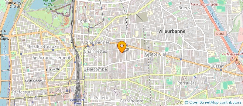 localisation de l'entreprise ASS SPORTIVE ETS VAHE à VILLEURBANNE