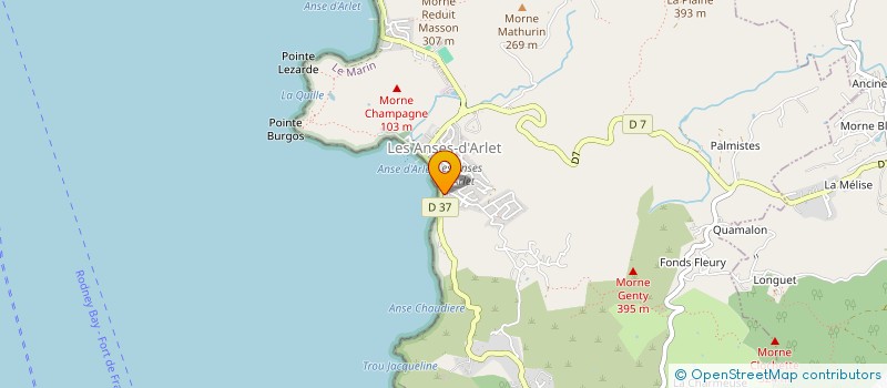 localisation de l'entreprise ASS SPORTIVE EVEIL VOLLEY  ANSES D'ARLET