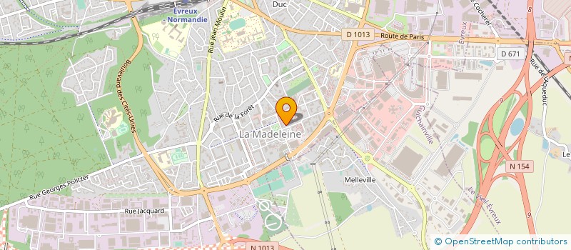 localisation de l'entreprise ASS SPORTIVE EVREUX MOTO CROSS  EVREUX