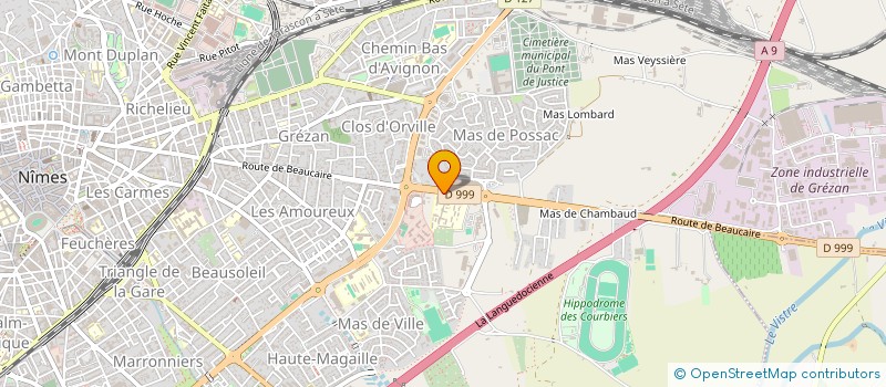 localisation de l'entreprise ASS SPORTIVE F P A DU GARD  NIMES