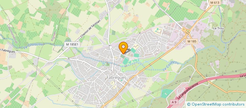 localisation de l'entreprise ASS SPORTIVE FABREGUOISE  FABREGUES