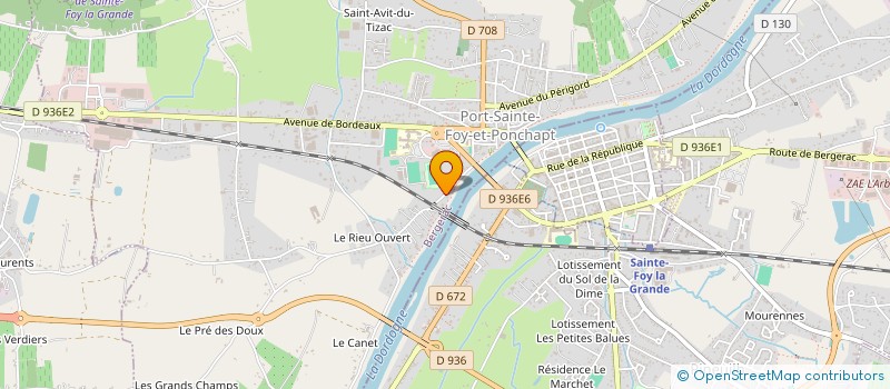 localisation de l'entreprise ASS SPORTIVE FORMULE 3 FCMS LEMEILLEUR  PORT-SAINTE-FOY-ET-PONCHAPT