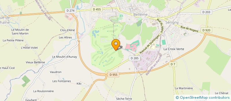 localisation de l'entreprise ASS SPORTIVE GOLF BELLEME ST MARTIN à BELLEME
