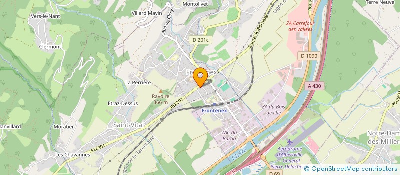 localisation de l'entreprise ASS SPORTIVE GRESY MONTAILLEUR  MONTAILLEUR