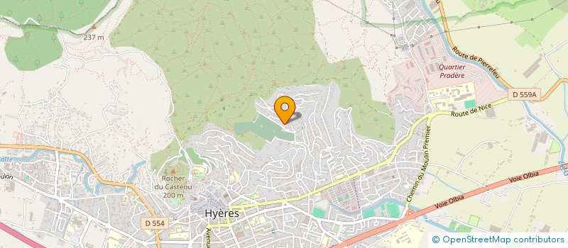 localisation de l'entreprise ASS SPORTIVE GYM ET SPORT à HYERES