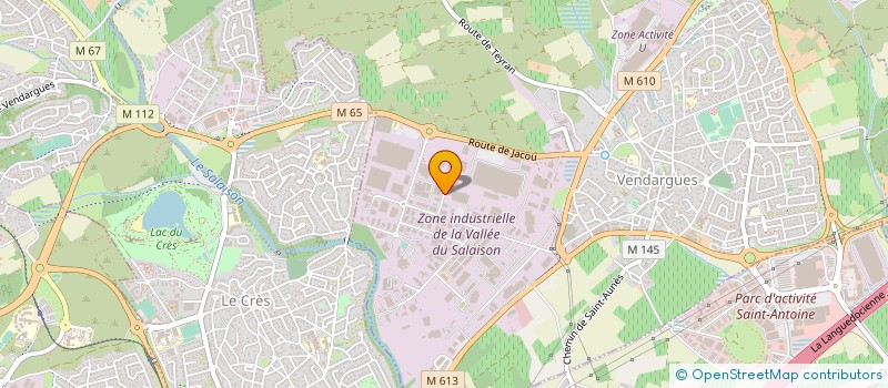 localisation de l'entreprise ASS SPORTIVE GYM FIZZ à VENDARGUES