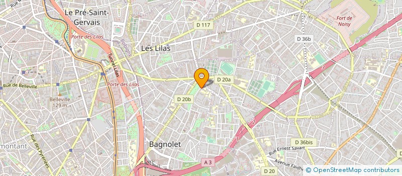 localisation de l'entreprise ASS SPORTIVE GYMNIQUE DE BAGNOLET à BAGNOLET