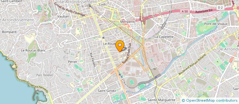 localisation de l'entreprise ASS SPORTIVE HOPITAL SAINT JOSEPH  MARSEILLE