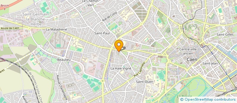 localisation de l'entreprise ASS SPORTIVE ICARE DE BASSE NORMANDIE à CAEN