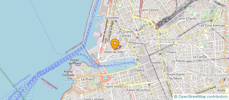 localisation de l'entreprise ASS SPORTIVE INSERTION JEUNESSE  MARSEILLE 2EME