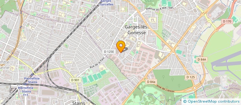 localisation de l'entreprise ASS SPORTIVE JACQUES PREVERT  GARGES-LES-GONESSE