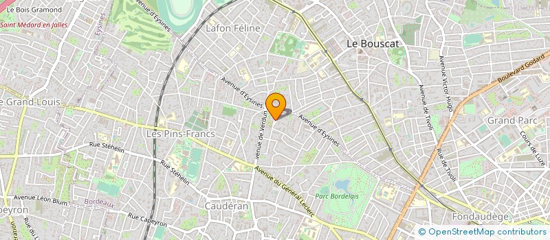localisation de l'entreprise ASS SPORTIVE JARDIN LAPORTE à BORDEAUX