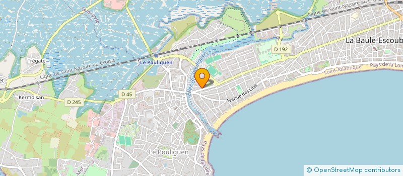 localisation de l'entreprise ASS SPORTIVE JEUNESSE ET SANTE  LA BAULE-ESCOUBLAC