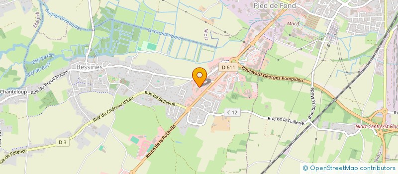 localisation de l'entreprise ASS SPORTIVE JORKY-BALL NIORTAISE  BESSINES