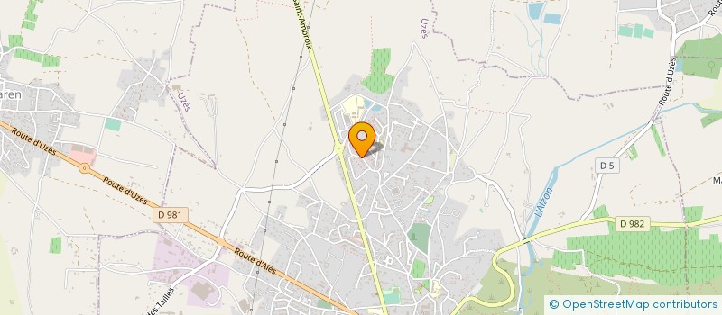 localisation de l'entreprise ASS.SPORTIVE KARATE UZES  UZES