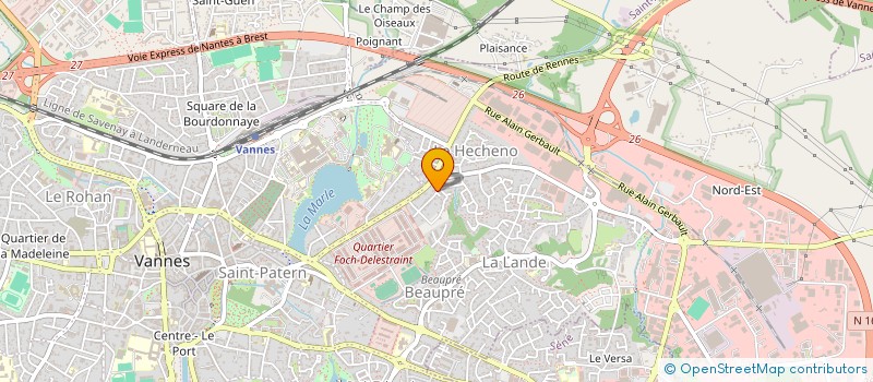 localisation de l'entreprise ASS SPORTIVE L'ELAN à VANNES