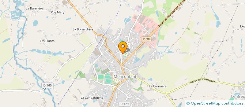 localisation de l'entreprise ASS SPORTIVE L ESPOIR COUR COMPLEMENTAIRE PRIVE DE MONCOUTANT  MONCOUTANT-SUR-SEVRE