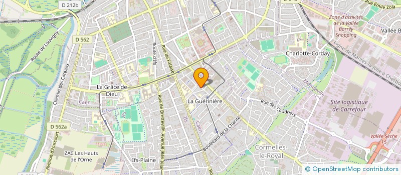 localisation de l'entreprise ASS SPORTIVE LA GUERINIERE à CAEN