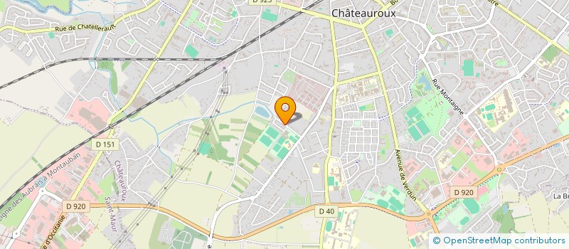 localisation de l'entreprise ASS SPORTIVE LA POSTE ET FRANCE TELECOM à CHATEAUROUX