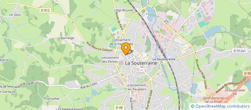localisation de l'entreprise ASS SPORTIVE LA SOUTERRAINE HANDBALL à LA SOUTERRAINE