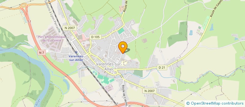 localisation de l'entreprise ASS SPORTIVE LAIQUE VARENNOISE à VARENNES-SUR-ALLIER