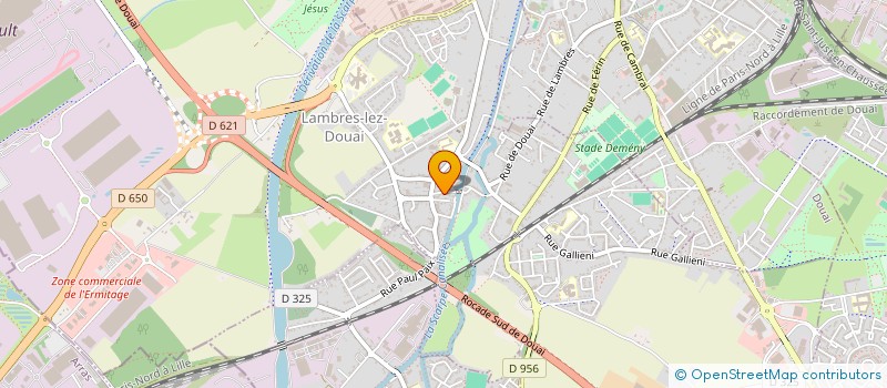 localisation de l'entreprise ASS SPORTIVE LAMBRESIENNE à LAMBRES-LEZ-DOUAI