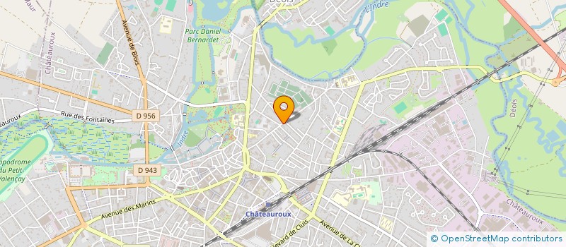 localisation de l'entreprise ASS SPORTIVE LEON TREIZE  CHATEAUROUX