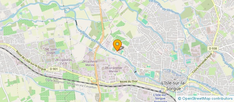 localisation de l'entreprise ASS SPORTIVE LEP AGRICOLE ISLE SUR LA SORGUE à L'ISLE-SUR-LA-SORGUE