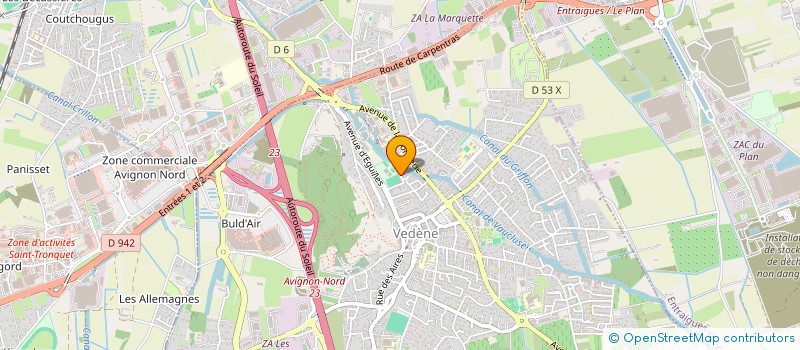 localisation de l'entreprise ASS SPORTIVE LEP VEDENE à VEDENE