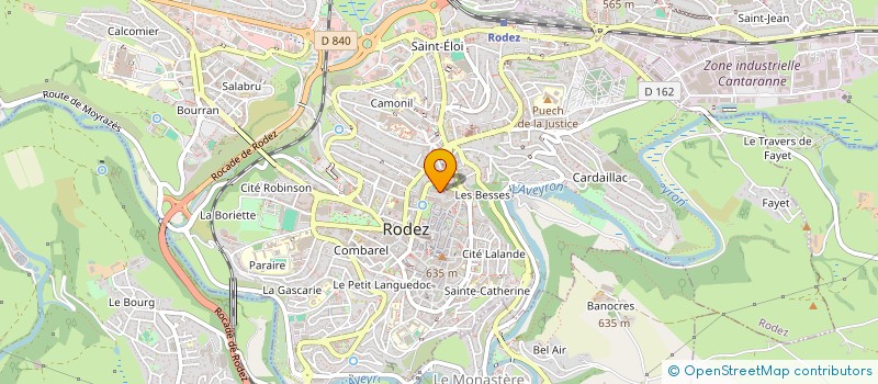 localisation de l'entreprise ASS SPORTIVE LES CARDABELLES  RODEZ