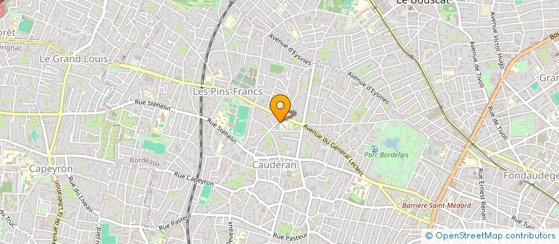 localisation de l'entreprise ASS SPORTIVE LES CHAMOIS COLL ST ANDRE  BORDEAUX