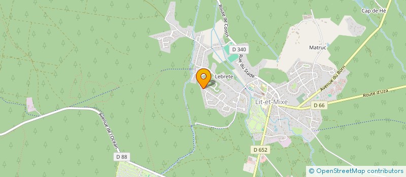 localisation de l'entreprise ASS SPORTIVE LES CIGALONS DE LIT ET MIXE  SAINT-JULIEN-EN-BORN