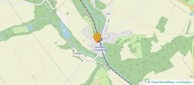 localisation de l'entreprise ASS SPORTIVE LES FOULEES DU VEXIN  SANTEUIL