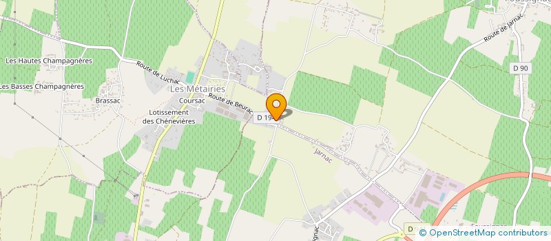 localisation de l'entreprise ASS SPORTIVE LES METAIRIES SIGOGNE  LES METAIRIES