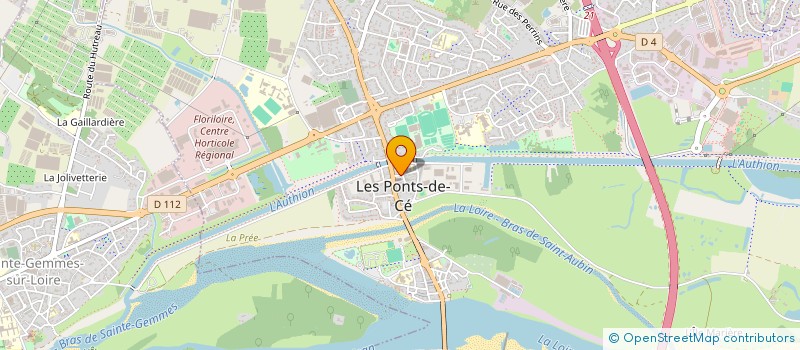 localisation de l'entreprise ASS SPORTIVE LES MOUETTES à LES PONTS-DE-CE
