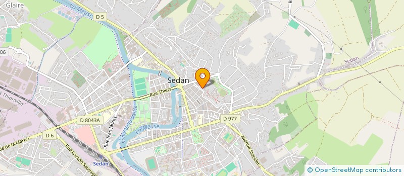 localisation de l'entreprise ASS SPORTIVE LYCEE LE CHATEAU  SEDAN