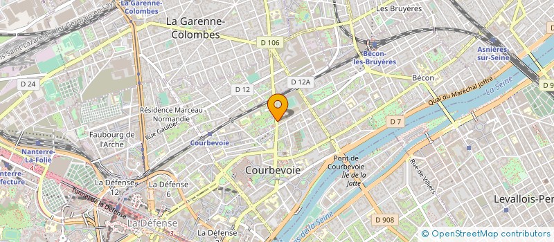 localisation de l'entreprise ASS SPORTIVE LYCEE MIXTE à COURBEVOIE